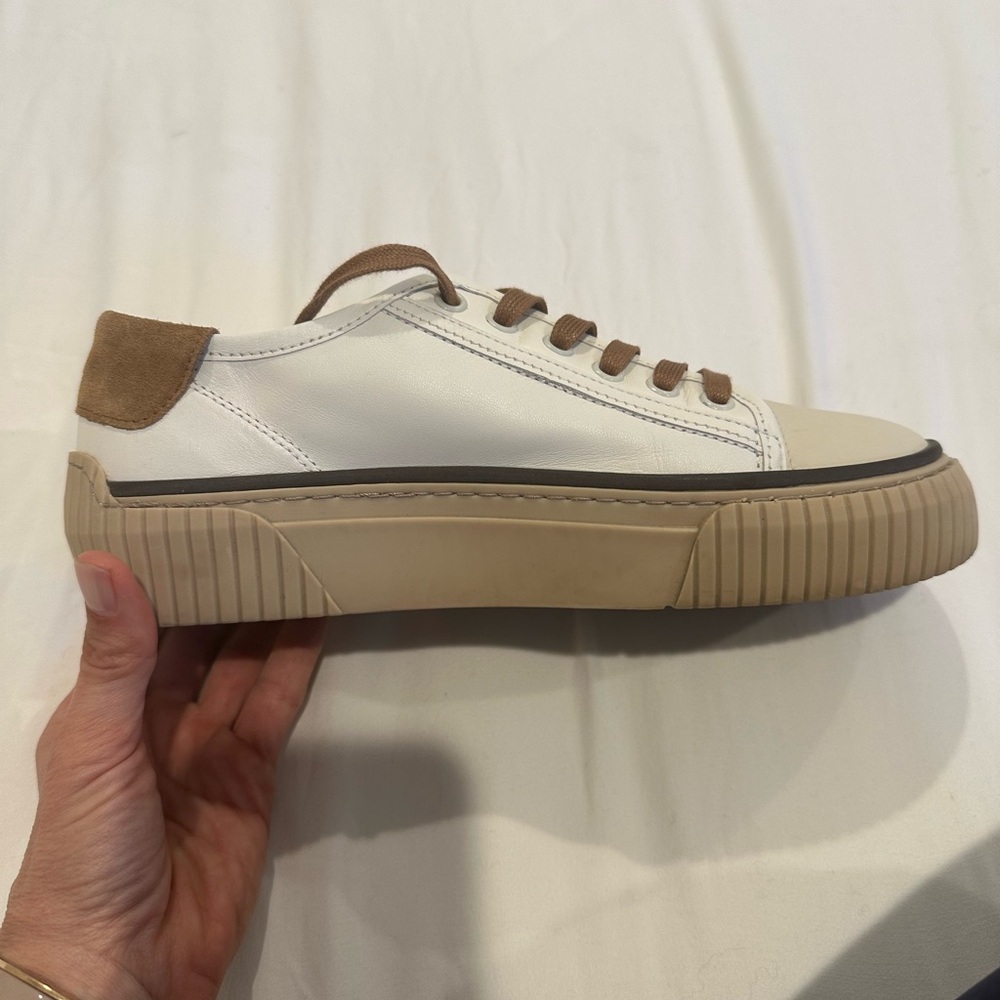 ME+EM White and Brown Sneakers